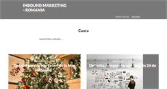 Desktop Screenshot of inboundmarketing.ro