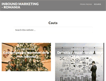 Tablet Screenshot of inboundmarketing.ro